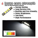 4x HID 3-SMD 31mm 6641 White Fuse LED Bulbs Vanity Mirror Light Sun Visor Lamp