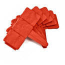 10Pc Orange Red Garden Fence Edging Cobbled Stone Effect PP Lawn Edging Pla