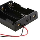 1pcs 3 Slots Plastic 18650 Batteries Storage Case Holder w/Wire Lead Pin A