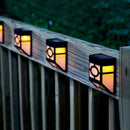 LED Garden Light Solar led Panel Lamp Sensor Waterproof mounted Outdoor Fen K3D8