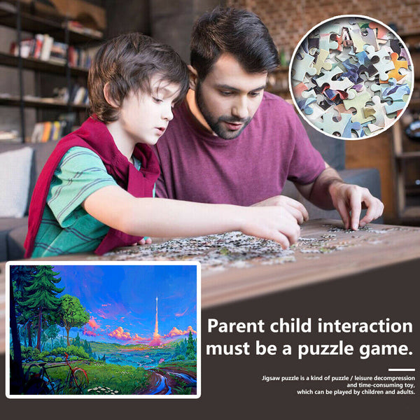 1000pcs DIY Natural Rural Jigsaw Paper Cartoon Puzzle Toys Decoration Gift