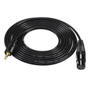 3.5mm TRS Stereo Male to XLR Female Balanced Audio Microphone Cable 1.5m