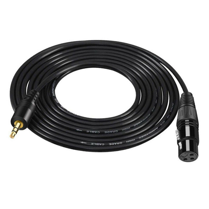 3.5mm TRS Stereo Male to XLR Female Balanced Audio Microphone Cable 1.5m