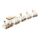 New Christmas Train Painted Wood Christmas Decoration for Home with Santa/B L2O1