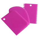 5X(3 pcs plastic dough scraper Icing Fondant Cake Decorating Baking Pastry R7R6)