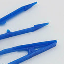 100 Pcs/pack Disposable Plastic Tweezers Dental Disinfection Sterile Forceps