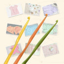 12Pcs Crochet Hook Soft Grip Set Handles Knitting Needles Multi-Colour H2W1