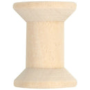 10Pcs Wooden Empty Thread Spools Natural Color 29mm x23mm M5M3