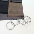 4pcs/Set Simple Unisex Geometry Open Adjustable Alloy Plating Finger Rings