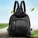 Claasic Women PU Leather Mini Preppy Chic Backpack Casual School Bag