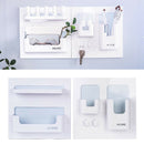 2pcs Bedside Shelf Adhesive Shelves Stick on Wall Organizer for Phone Remote