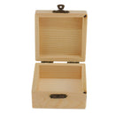 3-Packs Wooden Storage Box Plain Unpainted | With Latch | 3.1 x 3.1 x 1.7 inch |