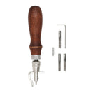 Steel 5in1 Leather Stitching Groover Skiving Edger Leather Cutting Tools Set