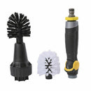 Auto Water Powered Car Wheel Brush Tire Rim Scrub Hard Soft Wash Cleaning Tool