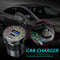 Car USB Charger QC3.0 + PD USB Type C Socket with On/Off Switch + Terminals