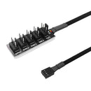 40cm 1 to 5 4-Pin PWM Fan CPU HUB Splitter PC Case Cooler Power Adapter