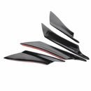 4X/Set Universal Car Front Bumper Splitter Fins Body Spoiler Canards Refit HOT