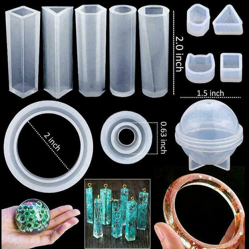 1* 147Pcs/Set Crystal Glue Mould Kit For DIY Handmake R9X6