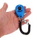 1pc Pet Trainer Pet Dog Training Adjustable Sound Key Chain Clicker(Blue) A