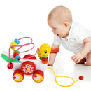 Toys For Children Educational Toys 0-3 Year Olds Duckling Trailer Round