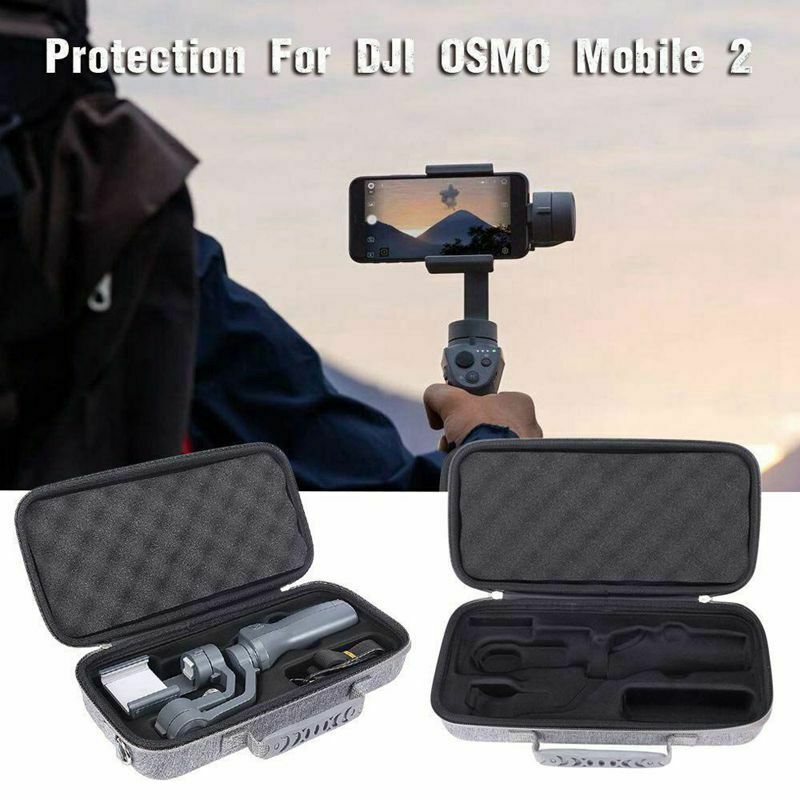 Hard EVA Travel Gray Case for DJI OSMO Mobile 2,Fits USB Car Charge Handhel U2R6