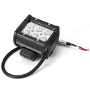 2pcs Car 18W 12V 6 Bead Led Double Row Work Light Headlights For Off-Road V
