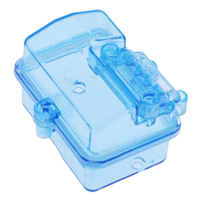 Waterproof Receiver Box for 1/10 Traxxas Slash 4x4 Truck - Transparent Blue