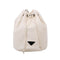 Drawstring Bucket Bag Women PU Chain Crossbody Shoulder Handbags (White)