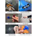 Paintless Dent Repair Tools Set Black Dent Lifter Glue Tabs Auto Body Dent  O8A2