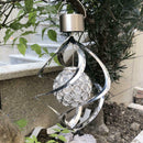 Outdoor Stainless Steel LED Solar Wind Chime Light Landscape Light Exquisite bh
