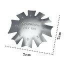 3 Size French Metal Cutter Tool Nail Art Smile Line Edge Trimmer Stencil