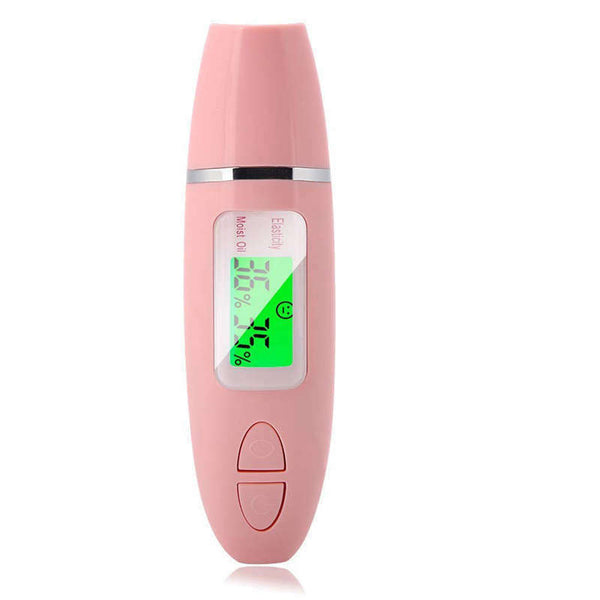Digital Skin Moisture Detector Portable Facial Oil Content Analyzer Lcd Dis O2W9