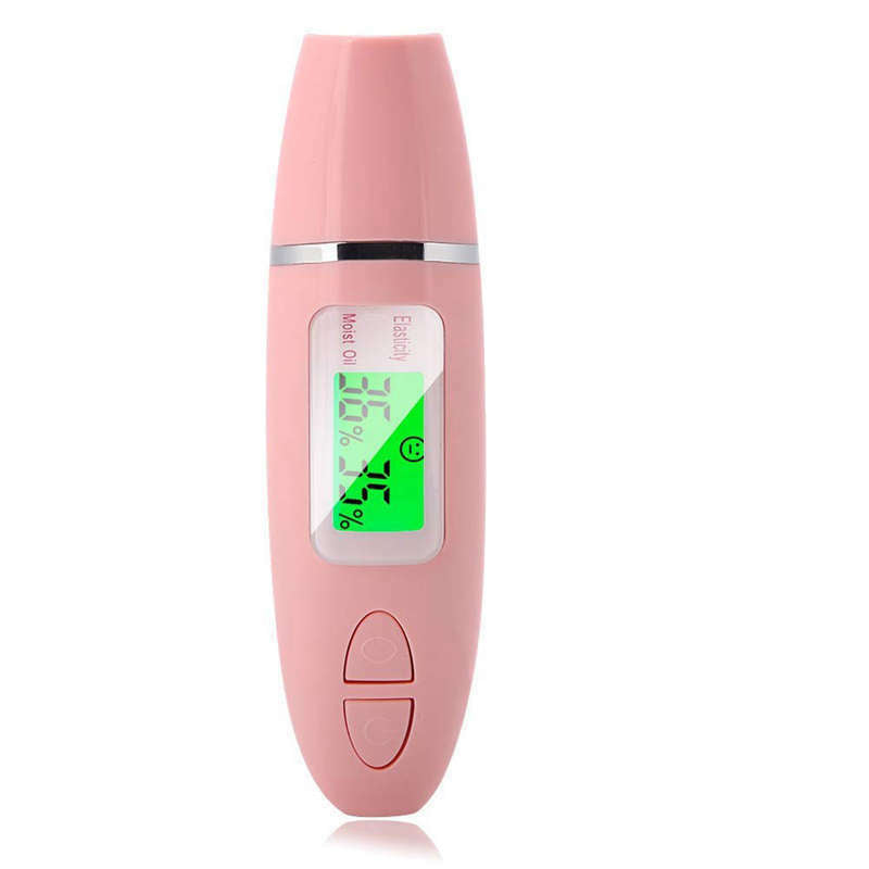 Digital Skin Moisture Detector Portable Facial Oil Content Analyzer Lcd Dis O2W9