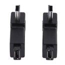 2pcs 90 Degree Micro USB Female to Mini USB Male Adapter Connector