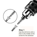 4pcs Box Damaged Screw Extractors Screw Remover 105 Degree Corner Extension N7V6