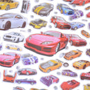 5 Sheets Mini Car Scrapbooking Stickers Bubble Puffy Stickers Reward Kids Toys Z