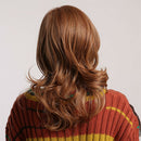 Brown Long Curly Hair with Adjustable Wig Cap to Fit Any Head Size for Women -