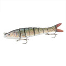 140mm 27g 5.5inch 8-segment Multi Jointed Fishing Life-like Hard Lure Swimb