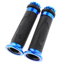 Pair Motorcycle ATV Dirt Bike Handle Bar Hand End Grips Blue 135x42x42mm