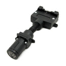 7-Pin Plug Adaptor Round Female to Flat Female Trailer Boat Connector