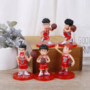 5pcs/set anime slam dunk cake topper sakuragi hanamichi basketball cake decor ME