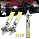 2Pcs Car H1 COB LED Headlight Hi/Lo Beam DRL Driving Light Lamp Bulb White 6000K