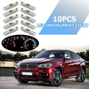 10pcs Car T5 3 LED SMD Light Bulbs Replacement for Instrument Cluster Lamp