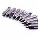 10Pcs 1x3Mm Hss Center Drill Bit 2 Flutes 60 Degree Angle Countersink Drill