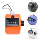 Digital Hand Held Tally Clicker Counter 4 Digit Number Clicker Golf Chrome 3C
