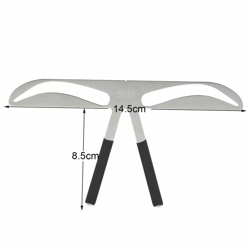 Eyebrow Stencil Ruler for Eyebrows Enhancer Permanent Tattoo Eye Brow Tools M6L4