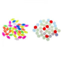 72Pcs Bike Wheel Spoke Beads, Luminous Plastic Clip Spoke Bead Decorations