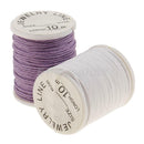 10 Rolls Waxed Cotton Fabric String Thread Cord Rope Beading Jewelry Crafts