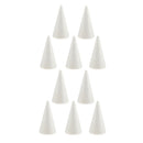 10pcs Cone Shape Styrofoam Foam Craft for DIY Handmade Party Home Decoration