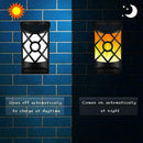 66LED Flame Light Solar Lights Outdoor Wall Lamp Fixture Outdoor Waterproof E9C7
